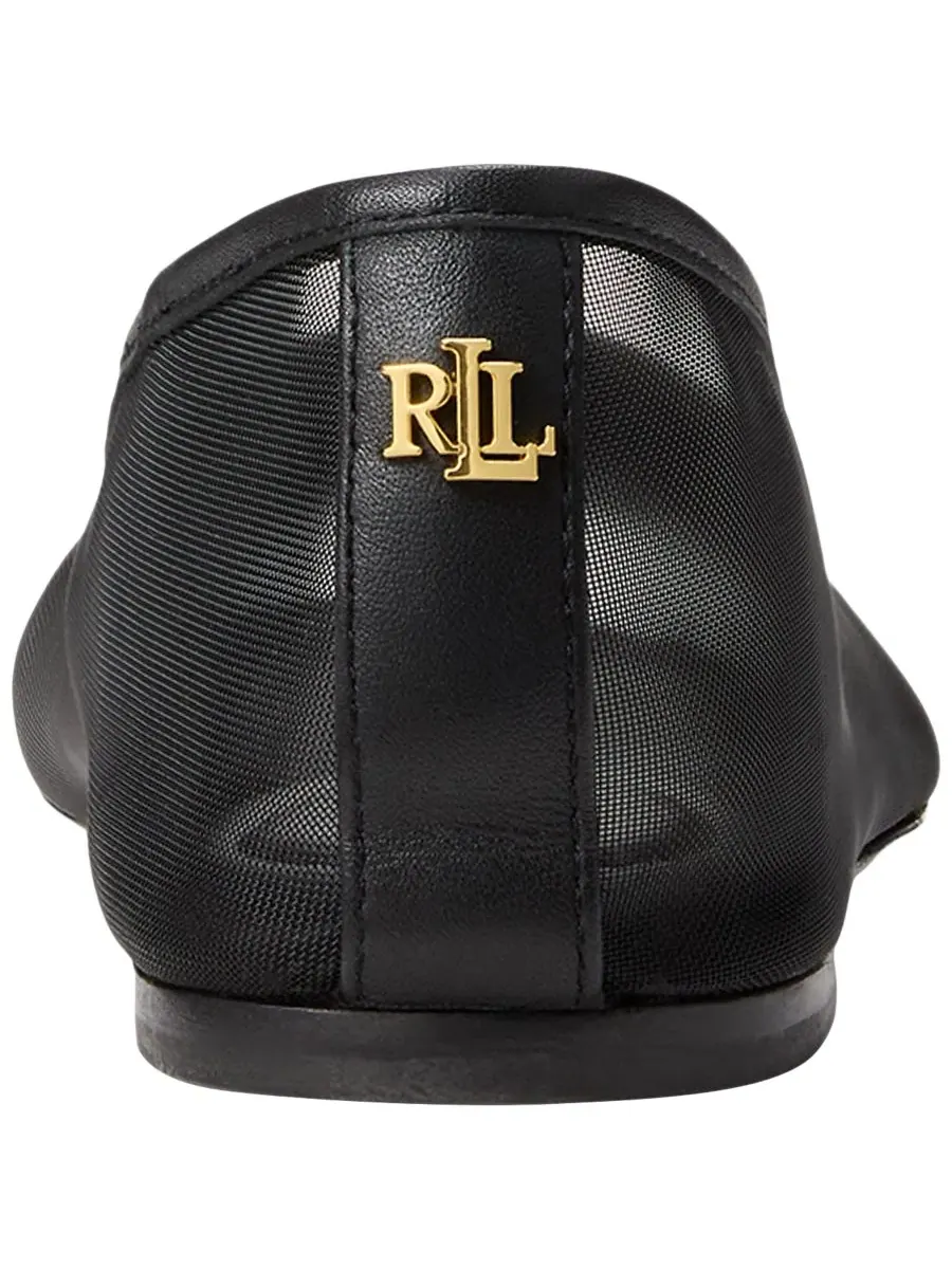 Женские балетки Jayna из сетчатой ткани Lauren Ralph Lauren — изображение 3 из 4, черный