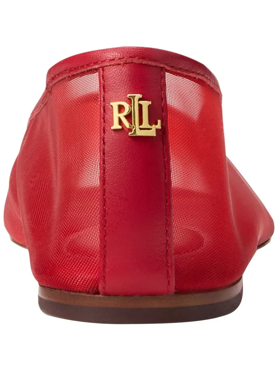 Женские балетки Jayna из сетчатой ткани Lauren Ralph Lauren — изображение 3 из 4, красный