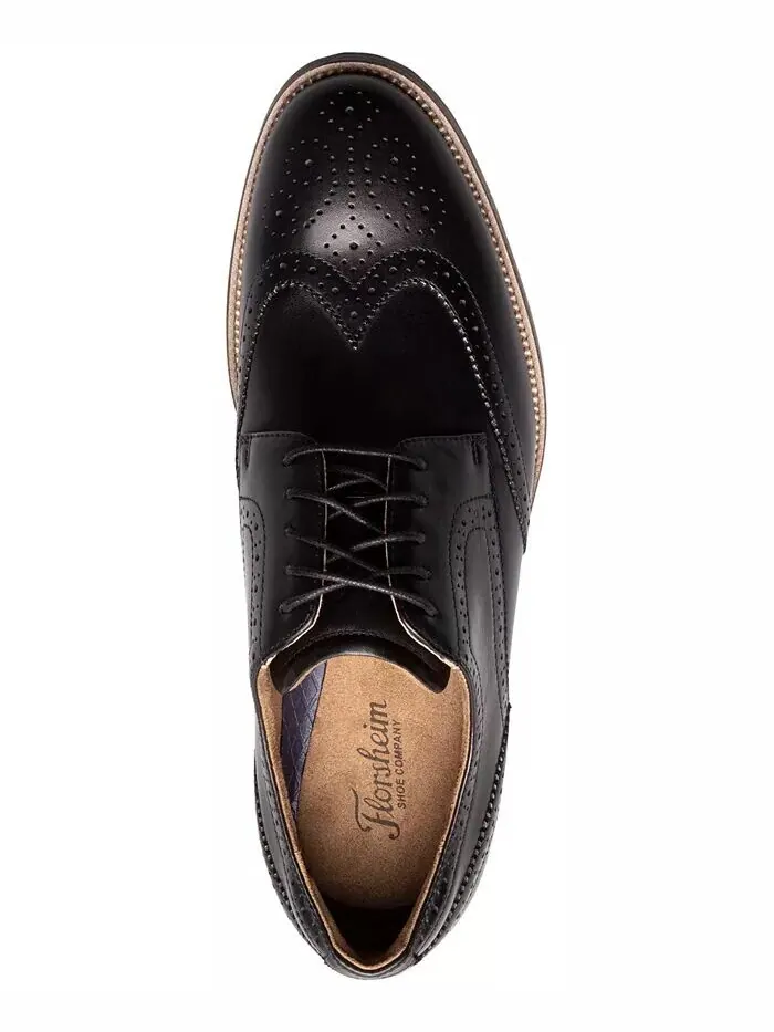 Мужские туфли Ruvo Wingtip Oxford Florsheim — изображение 6 из 16, черный