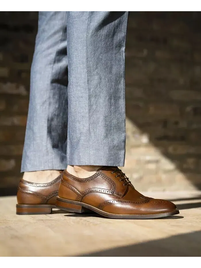 Мужские туфли Ruvo Wingtip Oxford Florsheim — изображение 9 из 9, коричневый
