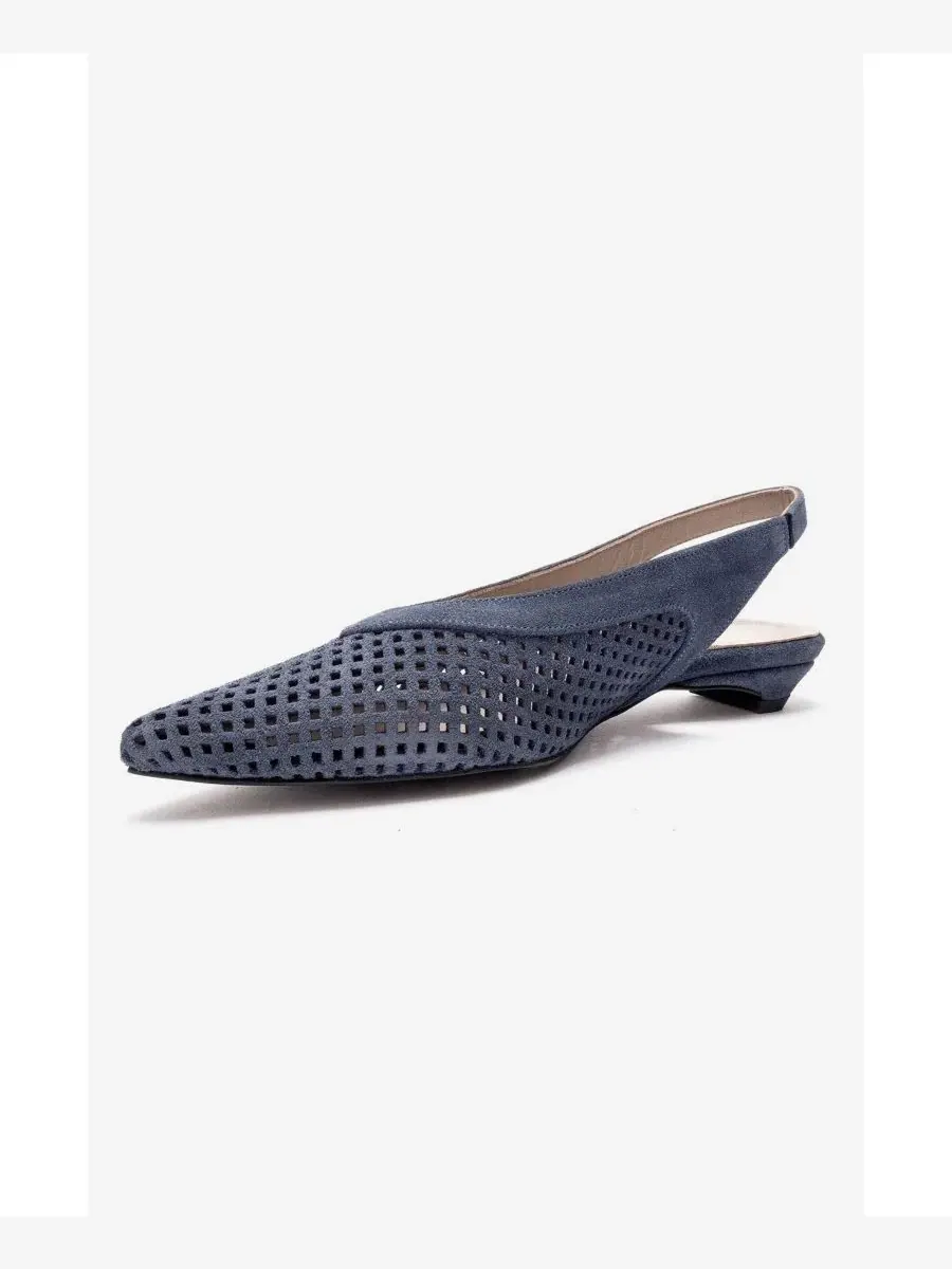 Женские кожаные туфли-лодочки Lieve с открытой пяткой Forever & Always Shoes — изображение 6 из 6, синий