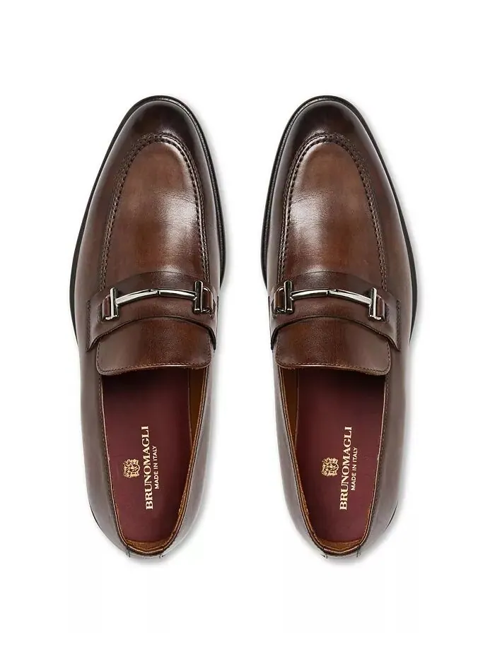 Мужские туфли Sante Slip-On Bruno Magli — изображение 4 из 5, коричневый
