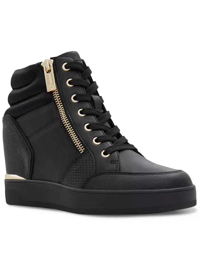 Женские высокие кроссовки Ereliclya на платформе с шнуровкой и молнией ALDO — изображение 1 из 5, черный мульти