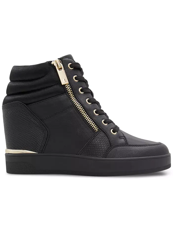 Женские высокие кроссовки Ereliclya на платформе с шнуровкой и молнией ALDO — изображение 2 из 5, черный мульти