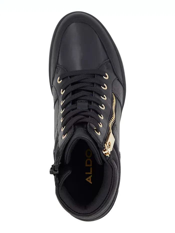 Женские высокие кроссовки Ereliclya на платформе с шнуровкой и молнией ALDO — изображение 4 из 5, черный мульти