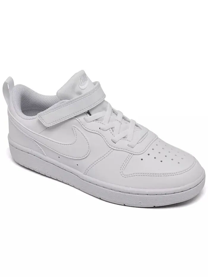 Повседневные кроссовки Little Kids Court Borough Low Recraft с регулируемым ремешком от финиша Nike — изображение 1 из 6