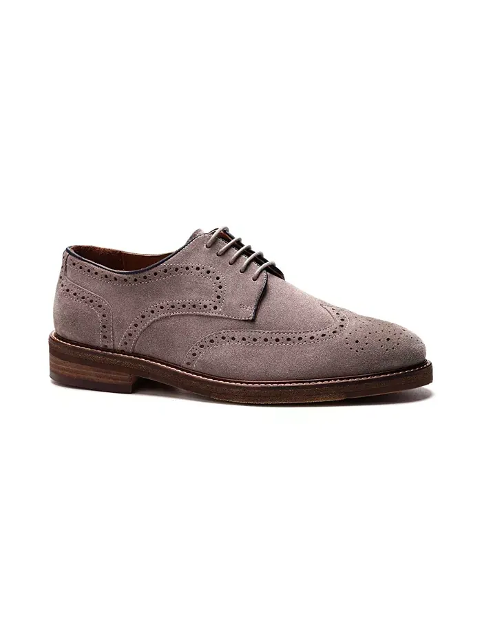 Мужские дерби Cambridge Wingtip на шнуровке A. Veer — серый