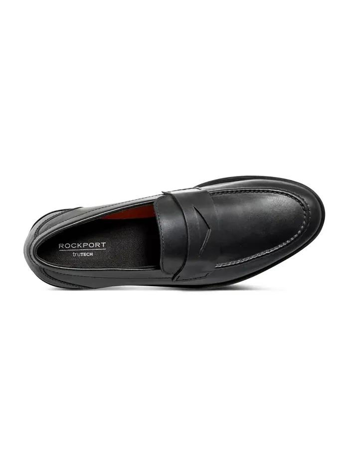 Мужские лоферы Soren Dress Slip On Penny Rockport — изображение 4 из 5, черный
