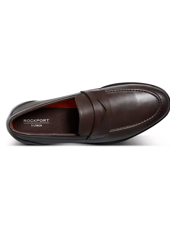Мужские лоферы Soren Dress Slip On Penny Rockport — изображение 4 из 5, коричневый
