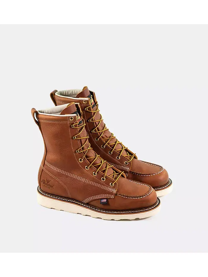 Мужские рабочие ботинки Thorogood American Heritage 8" Tobacco Moc Toe — изображение 3 из 5, коричневый