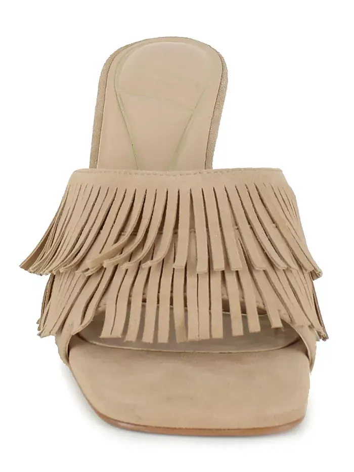 Женские сандалии-слипоны Darby Fringe Kenneth Cole New York — изображение 6 из 7, верблюжий
