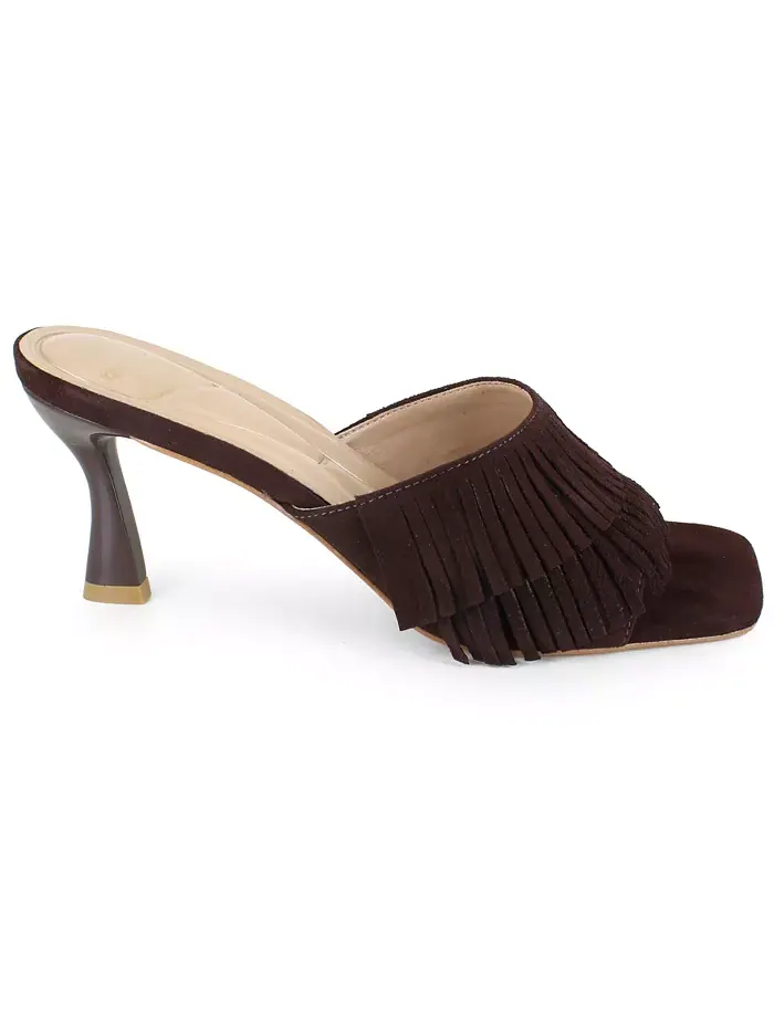 Женские сандалии-слипоны Darby Fringe Kenneth Cole New York — изображение 2 из 7, шоколад