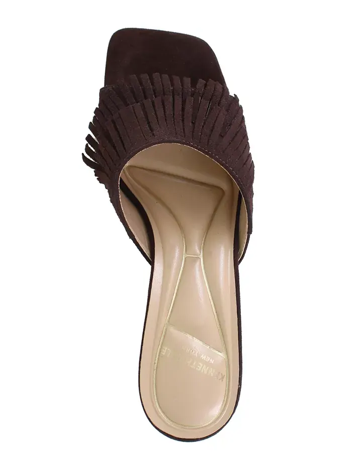 Женские сандалии-слипоны Darby Fringe Kenneth Cole New York — изображение 4 из 7, шоколад