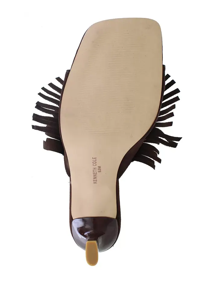 Женские сандалии-слипоны Darby Fringe Kenneth Cole New York — изображение 5 из 7, шоколад