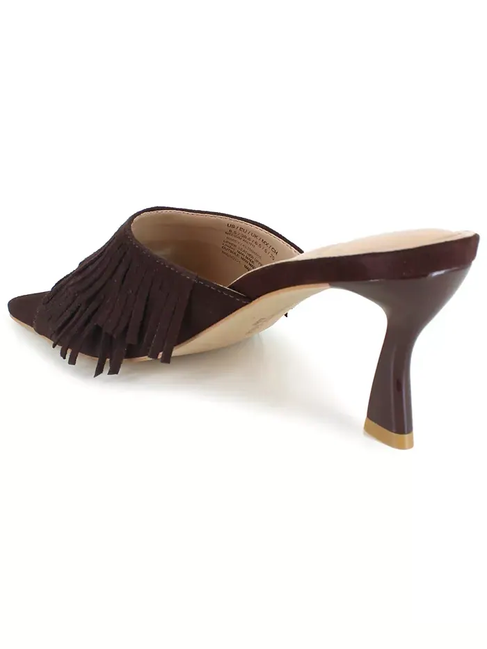 Женские сандалии-слипоны Darby Fringe Kenneth Cole New York — изображение 7 из 7, шоколад