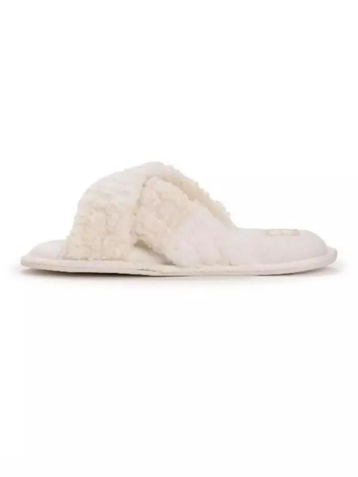Женские тапочки Perley Criss Cross MUK LUKS — изображение 7 из 7, белый