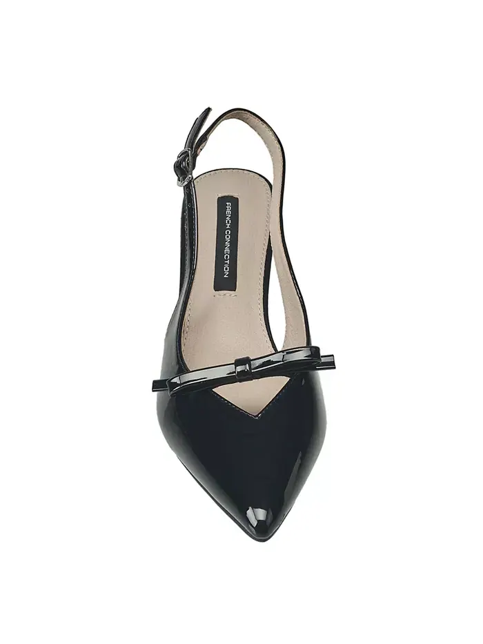 Женские туфли Quinny Slingback на каблуке Kitten French Connection — изображение 4 из 7, черный