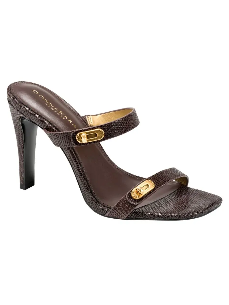 Босоножки на каблуке Bailey Donna Karan New York — изображение 1 из 5, коричневый