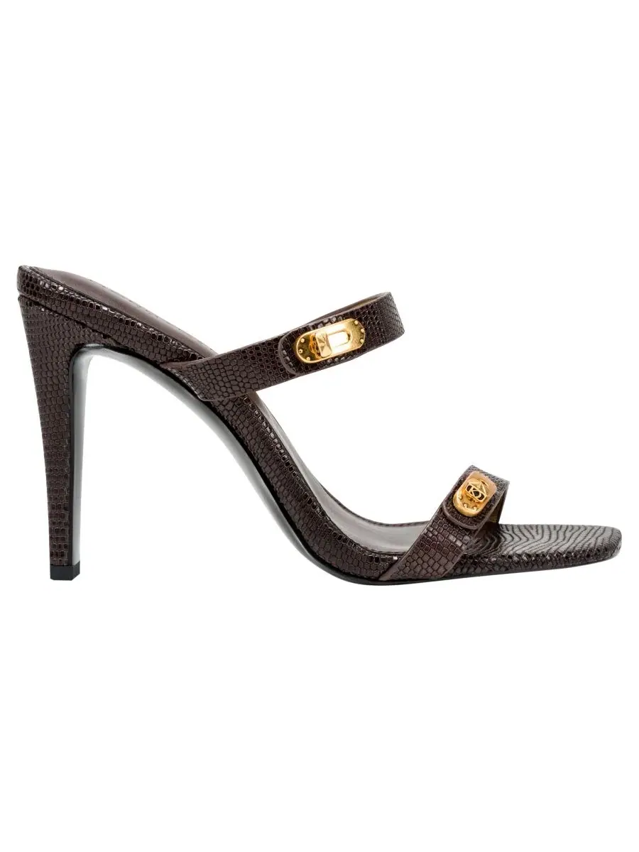 Босоножки на каблуке Bailey Donna Karan New York — изображение 2 из 5, коричневый