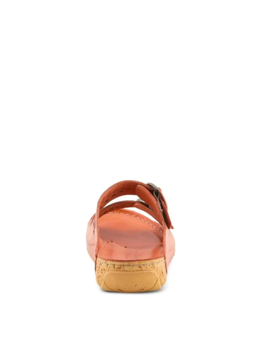 Женские сандалии-клинья с открытым носком и лазерной перфорацией, Gelatia Slide Wedge Spring Step — изображение 4 из 7