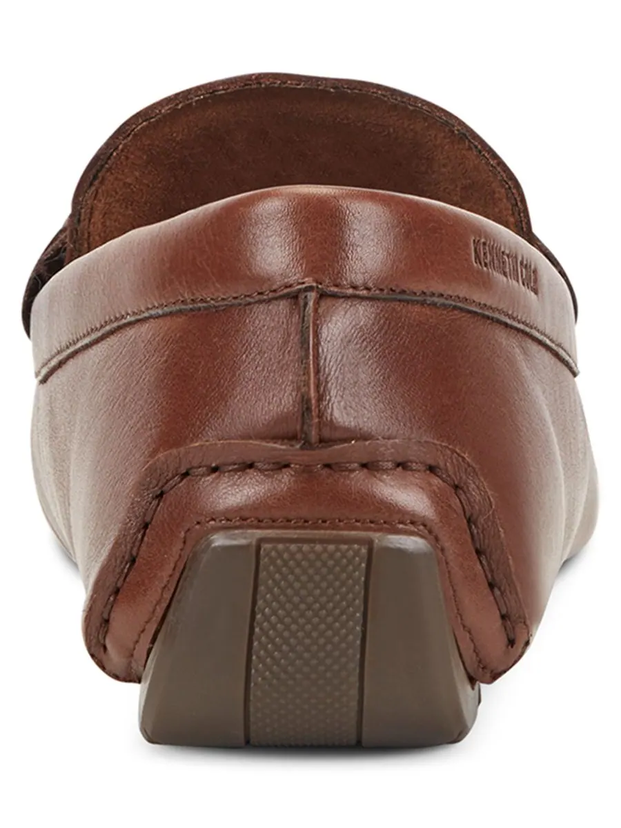 Мужские повседневные лоферы Theme Bit Detail Driver Kenneth Cole New York — изображение 3 из 5, коричневый