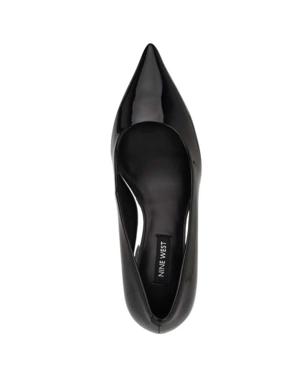 Женские туфли-лодочки Sisko на зауженном каблуке-рюмочке Nine West — изображение 4 из 5, черный