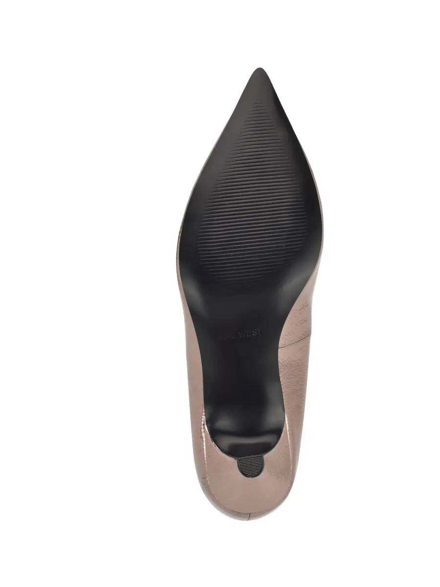 Женские туфли-лодочки Sisko на зауженном каблуке-рюмочке Nine West — изображение 5 из 5, золотистый