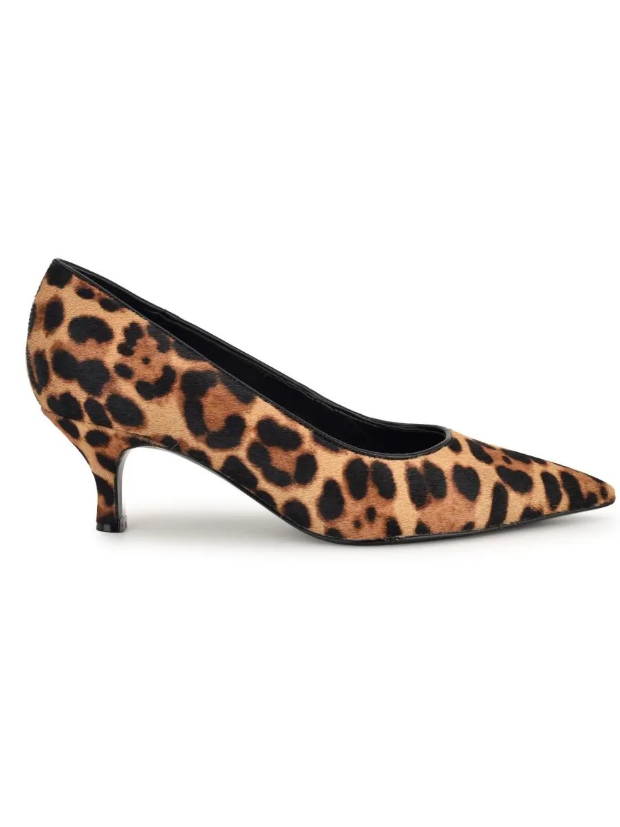 Женские туфли-лодочки Sisko на зауженном каблуке-рюмочке Nine West, Leopard Calf Hair — изображение 2 из 5