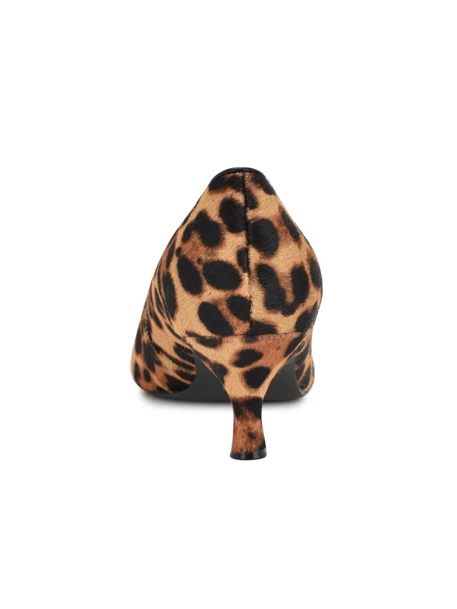 Женские туфли-лодочки Sisko на зауженном каблуке-рюмочке Nine West, Leopard Calf Hair — изображение 3 из 5