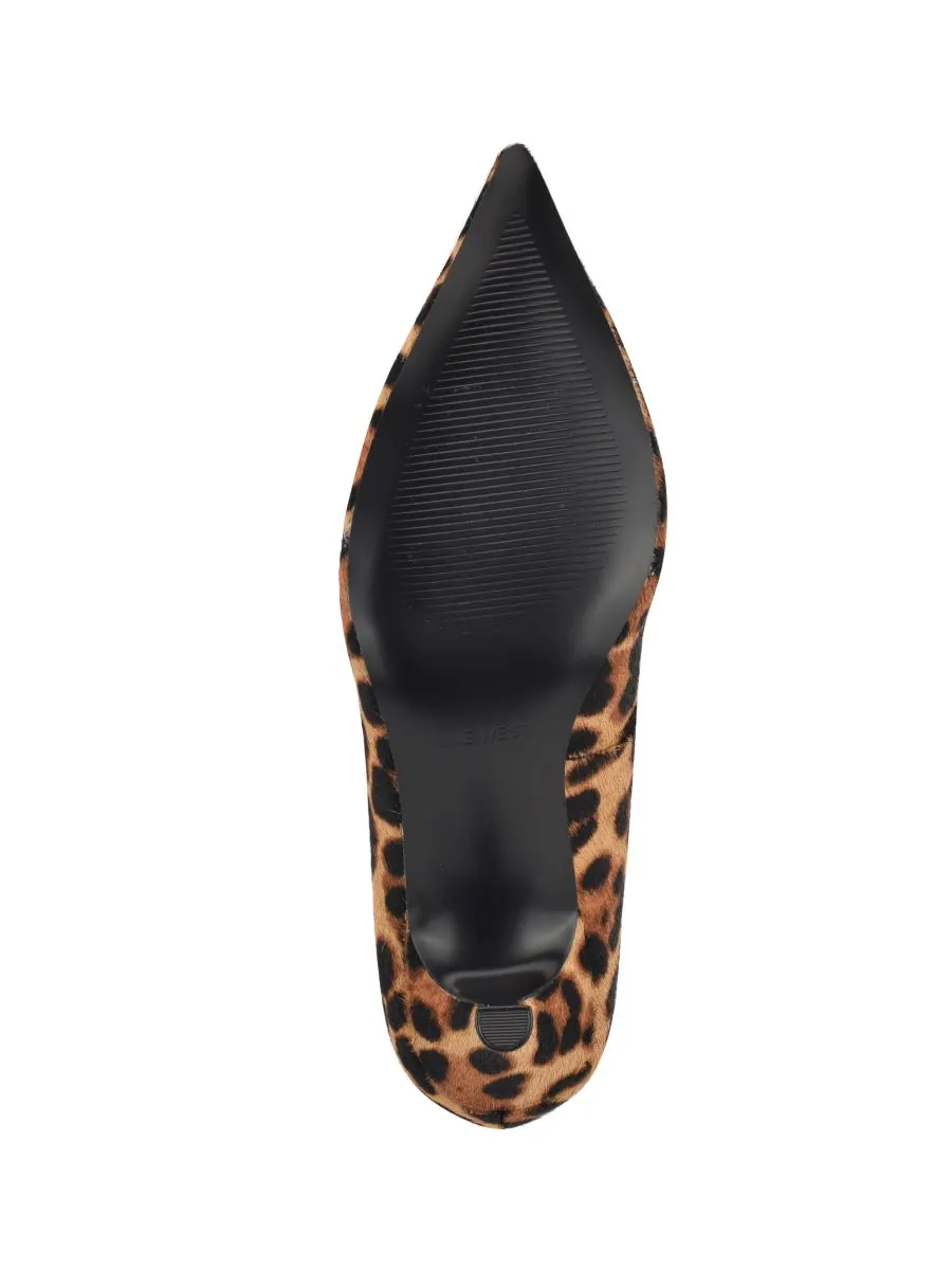 Женские туфли-лодочки Sisko на зауженном каблуке-рюмочке Nine West, Leopard Calf Hair — изображение 5 из 5