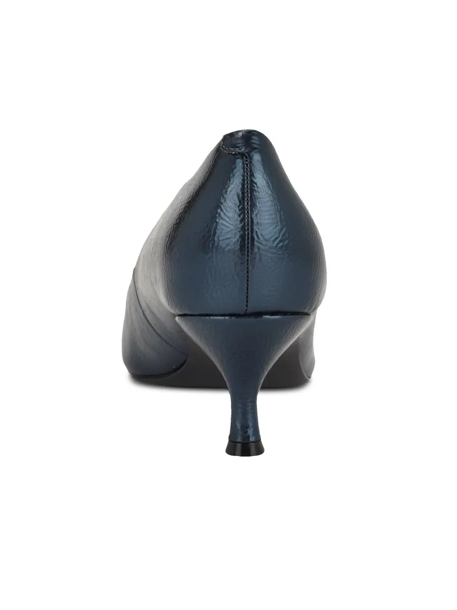 Женские туфли-лодочки Sisko на зауженном каблуке-рюмочке Nine West — изображение 3 из 5, серебряный