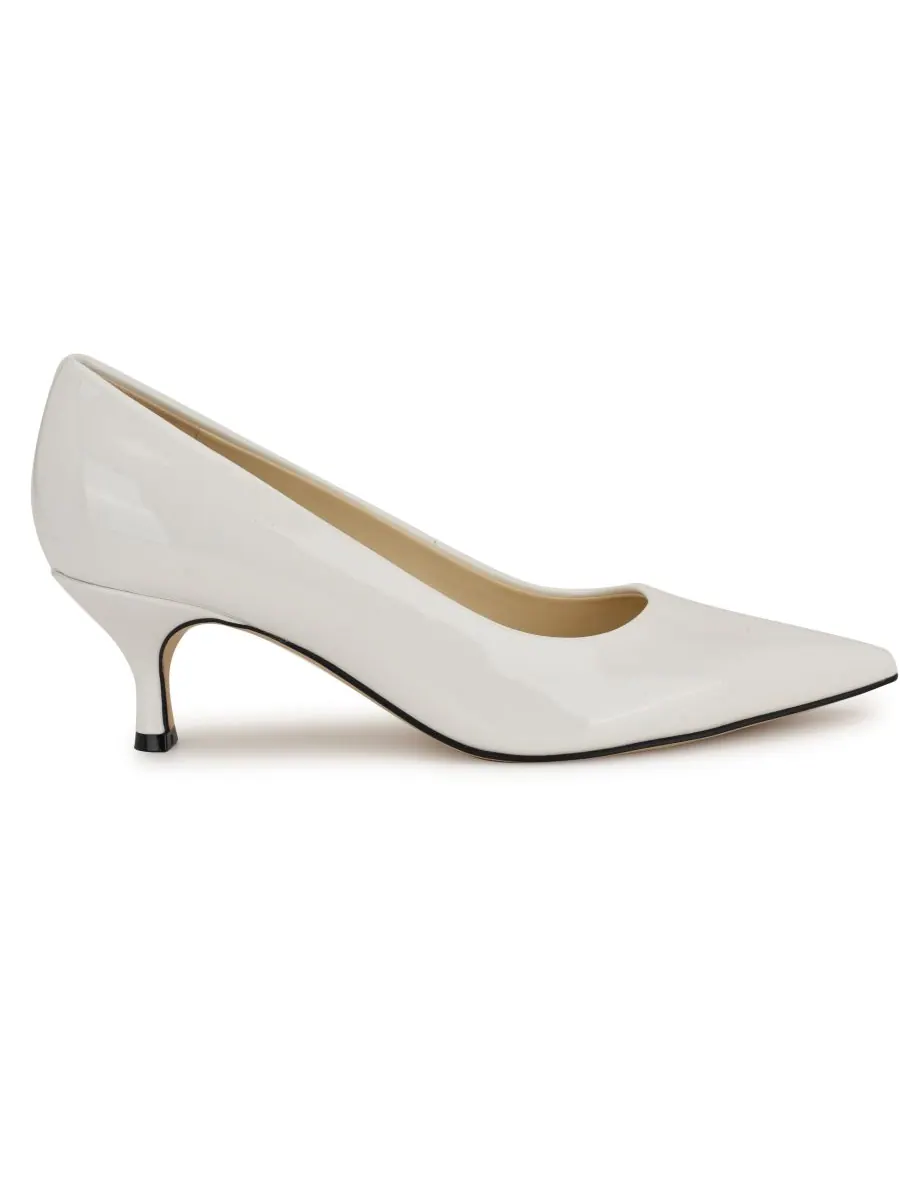 Женские туфли-лодочки Sisko на зауженном каблуке-рюмочке Nine West — изображение 2 из 5, белый