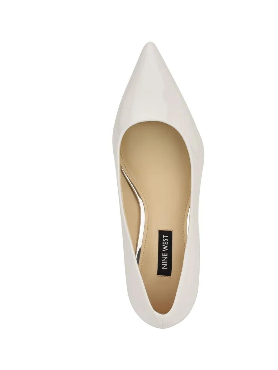 Женские туфли-лодочки Sisko на зауженном каблуке-рюмочке Nine West — изображение 4 из 5, белый