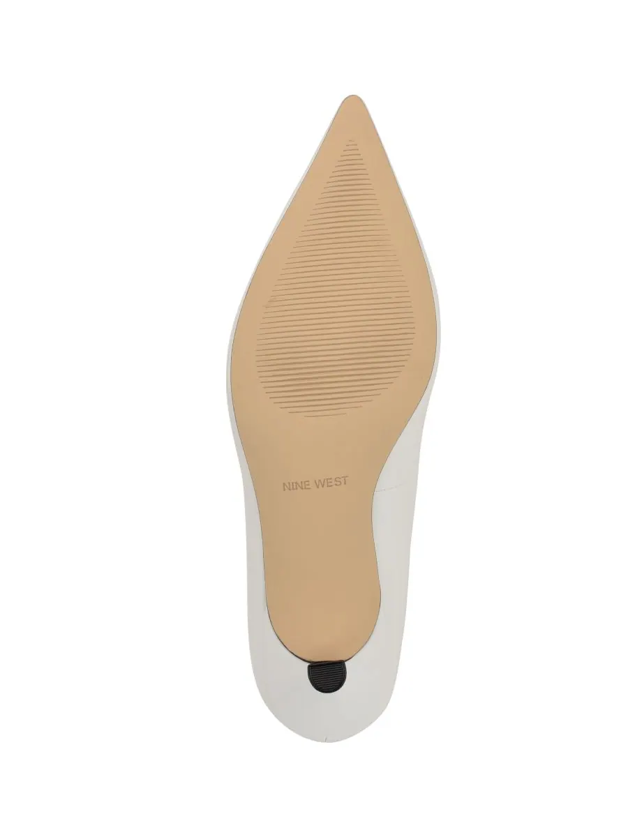 Женские туфли-лодочки Sisko на зауженном каблуке-рюмочке Nine West — изображение 5 из 5, белый