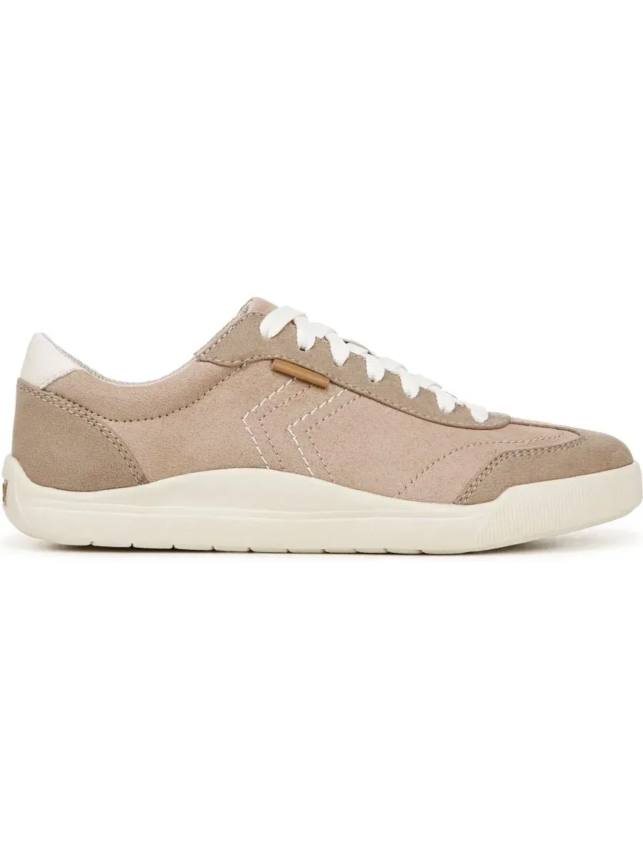Женские кроссовки с принтом Be True Court Dr. Scholl's, Taupe Microfiber — изображение 2 из 5