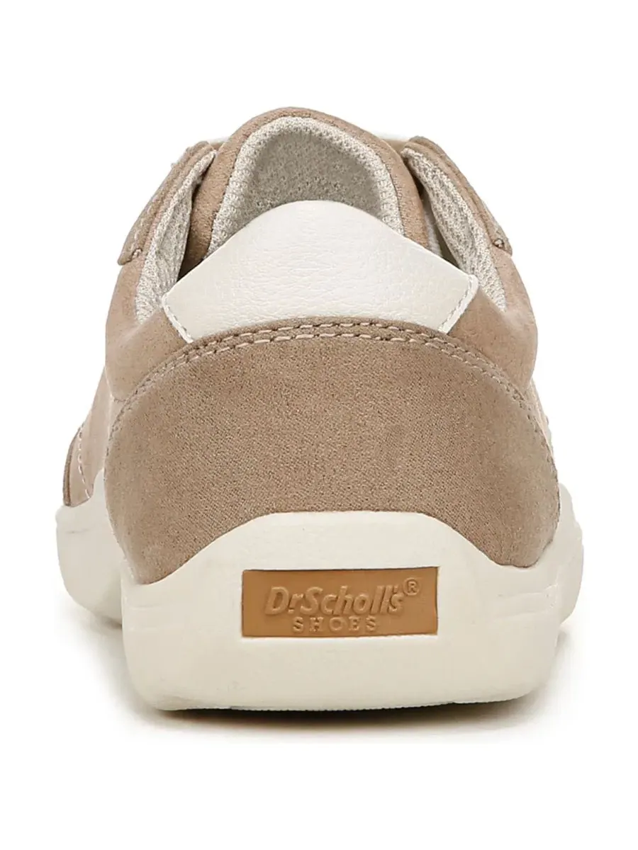Женские кроссовки с принтом Be True Court Dr. Scholl's, Taupe Microfiber — изображение 3 из 5