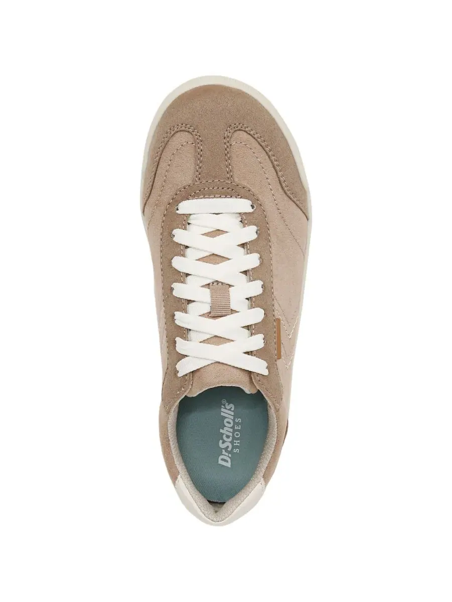 Женские кроссовки с принтом Be True Court Dr. Scholl's, Taupe Microfiber — изображение 4 из 5