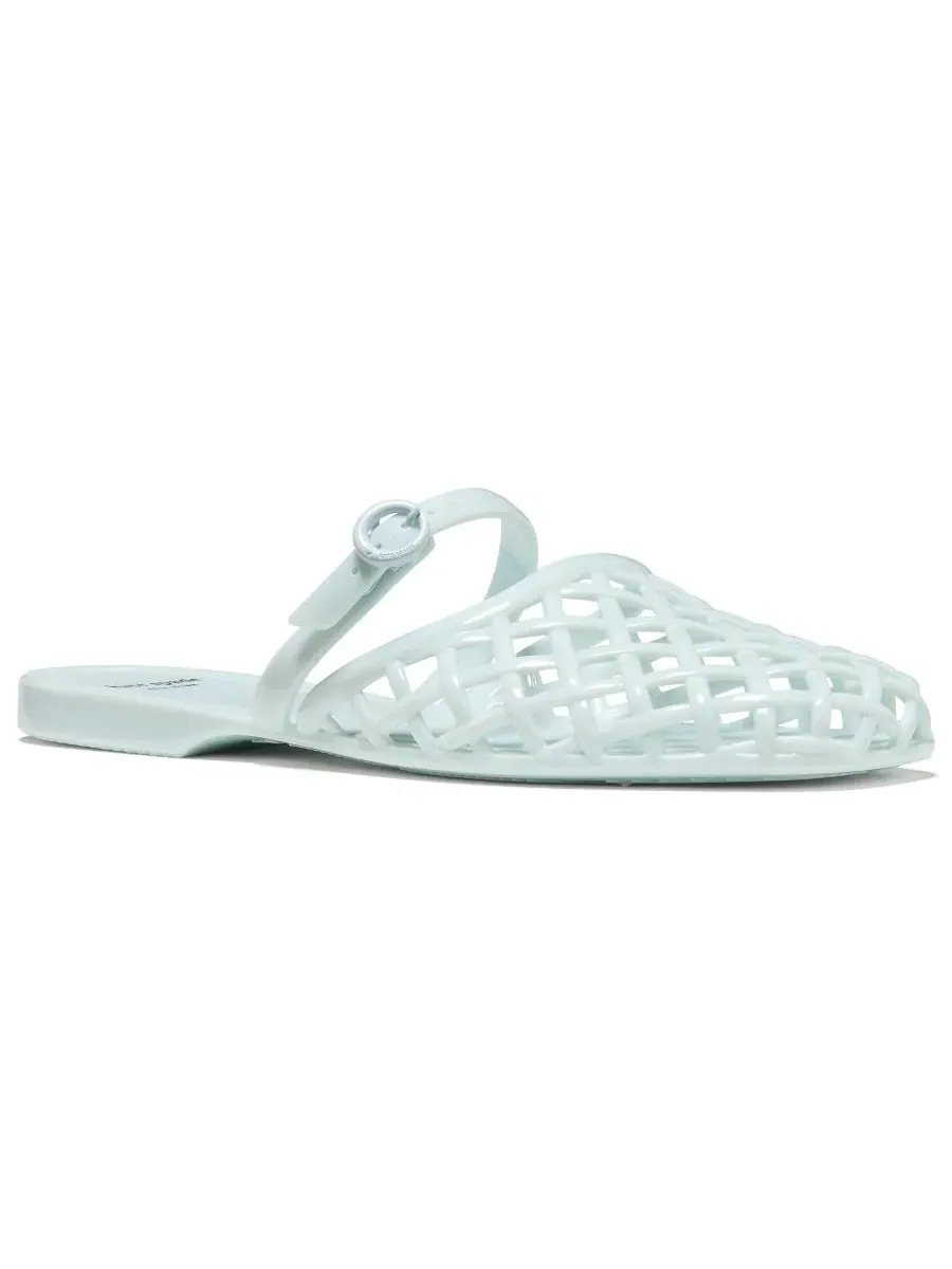 Босоножки-мюли на плоском ходу с пряжкой Jellyfish Flat kate spade new york — изображение 1 из 6, голубой