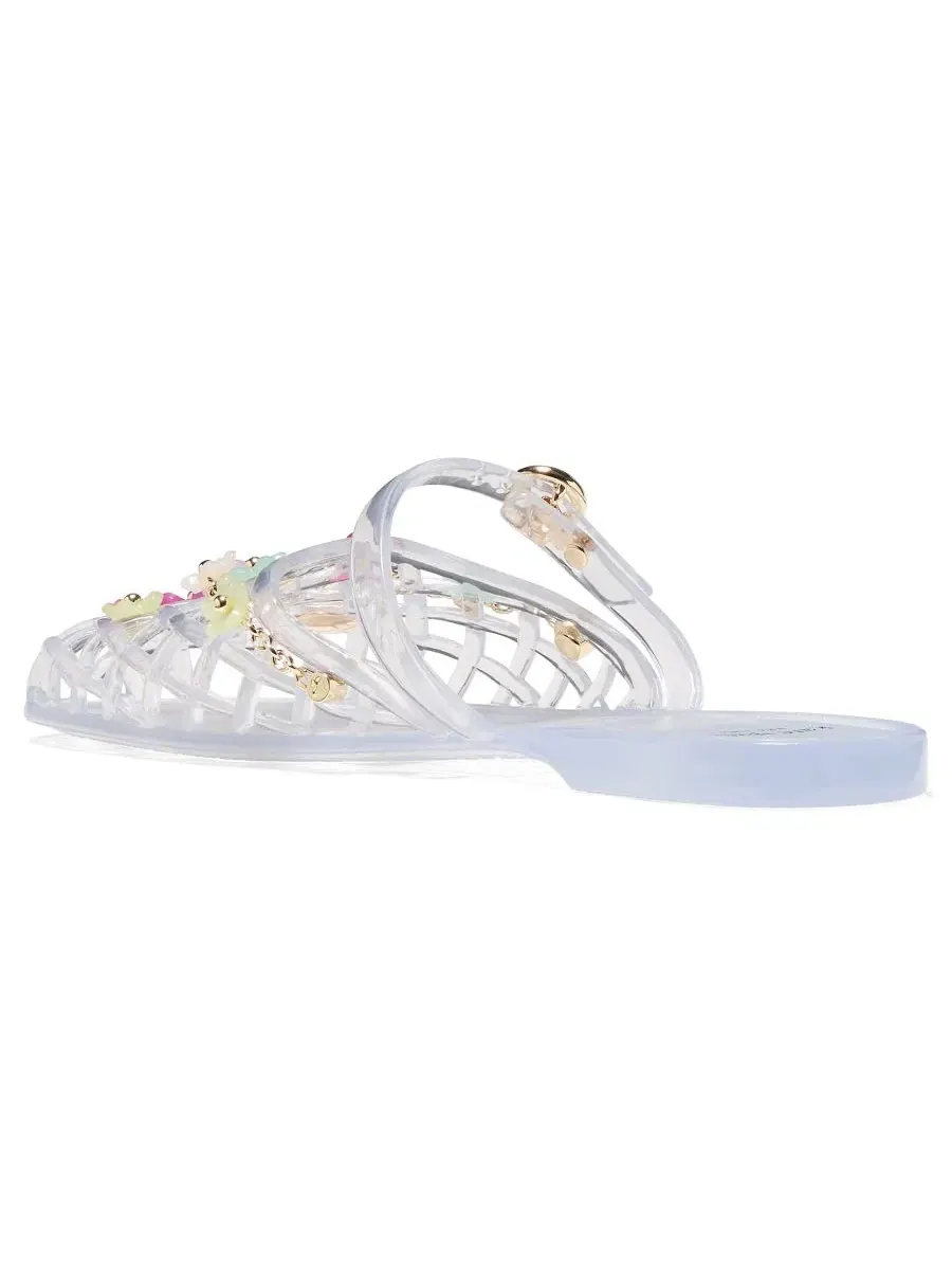 Мюли из эластичного материала с пряжкой, модель Jellyfish Flat kate spade new york — изображение 3 из 6, прозрачный мульти