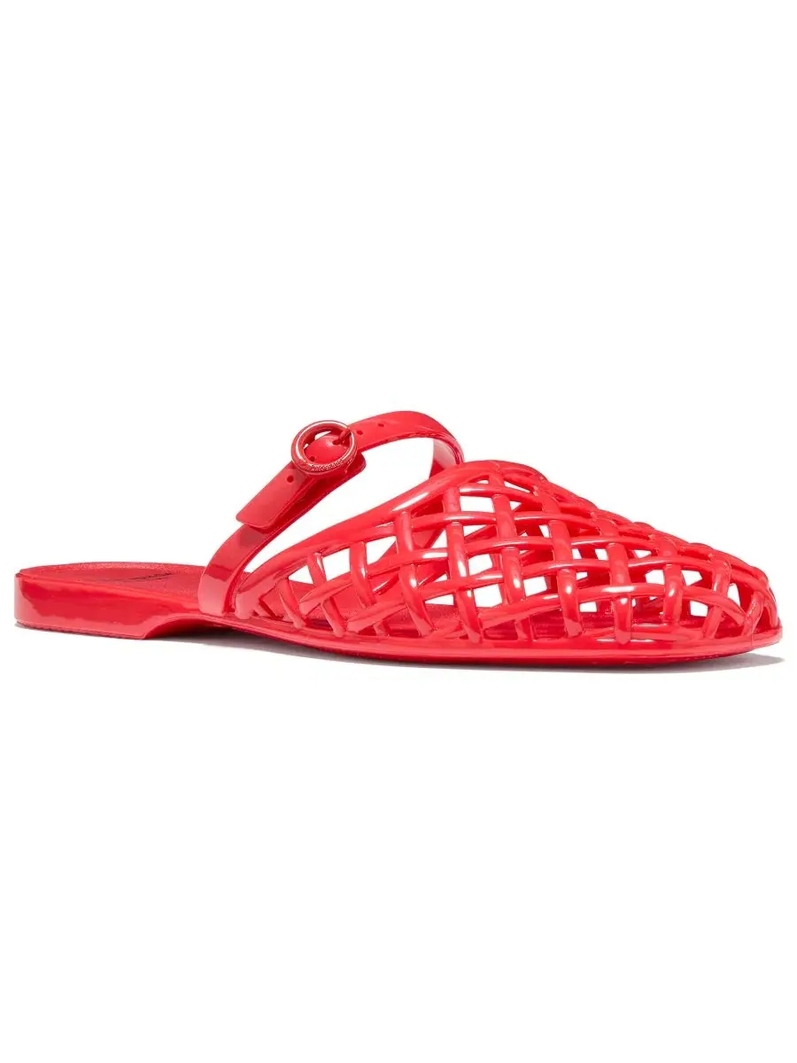 Мюли-мюли с пряжкой, каблук 1 см, KATE SPADE NEW YORK — изображение 1 из 6, красный