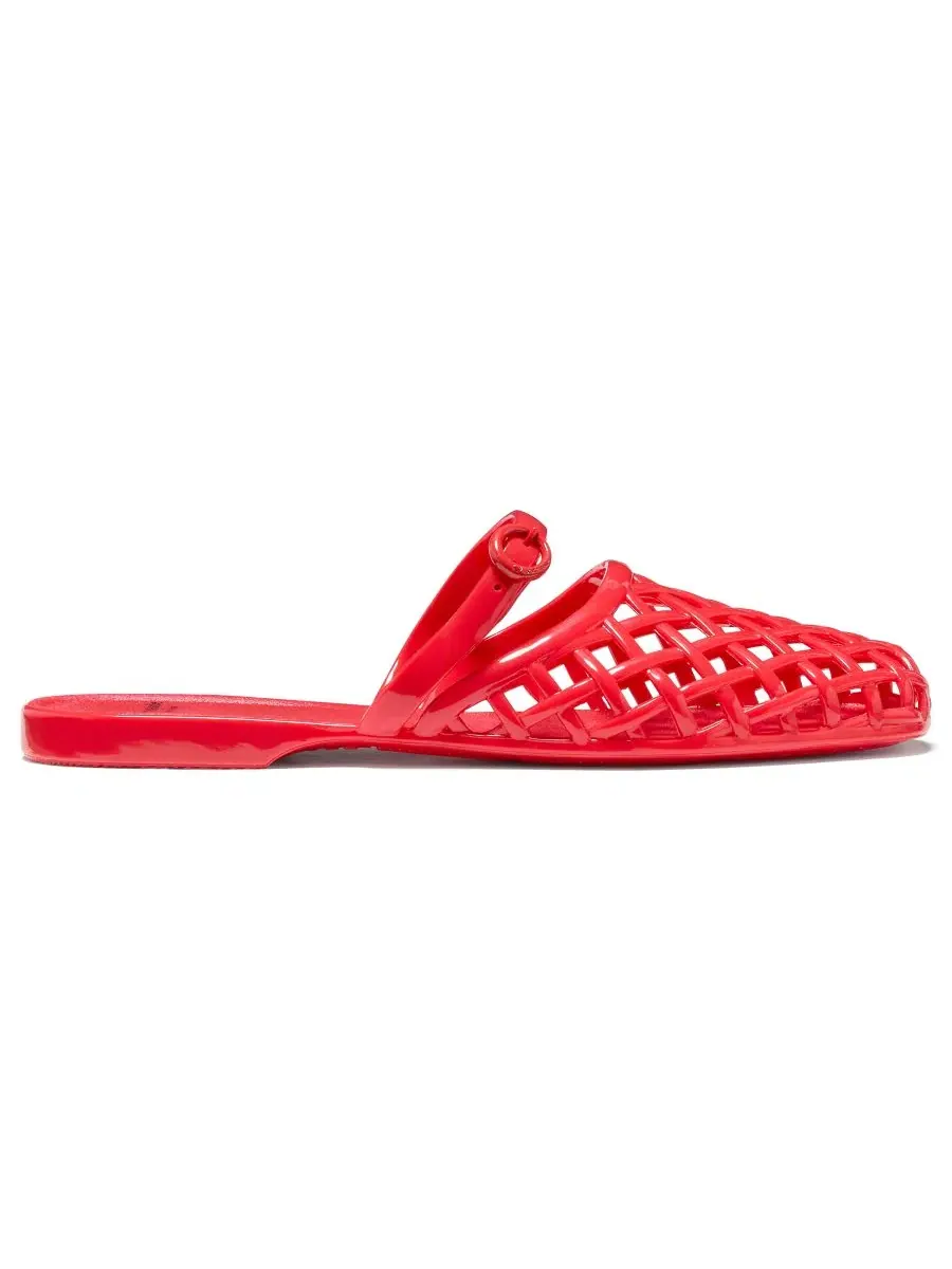 Мюли-мюли с пряжкой, каблук 1 см, KATE SPADE NEW YORK — изображение 2 из 6, красный