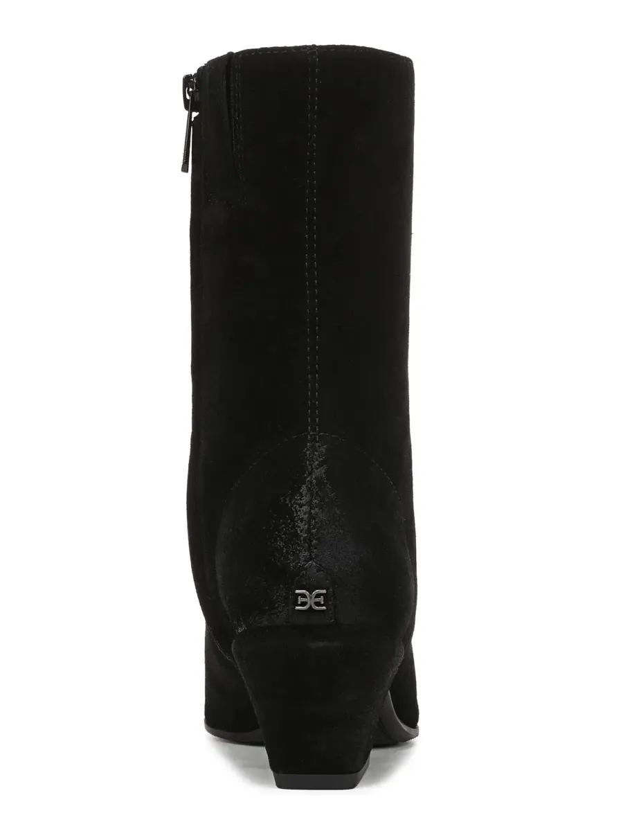 Ботинки на каблуке Harmony Zipper Short Booties Sam Edelman — изображение 3 из 5, черный