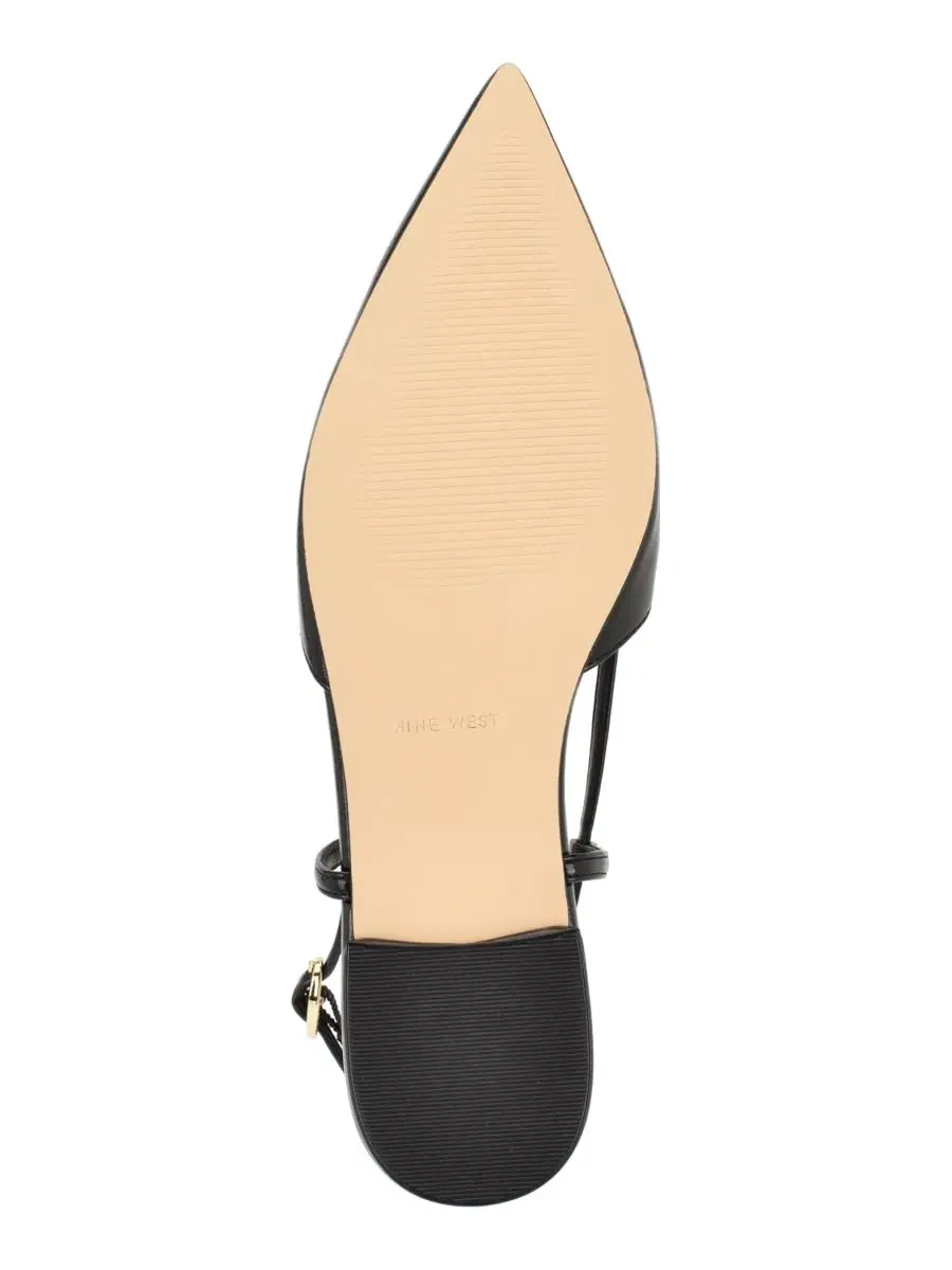 Балетки с фигурным краем и ремешком-пяткой Harra Nine West — изображение 5 из 5, черный
