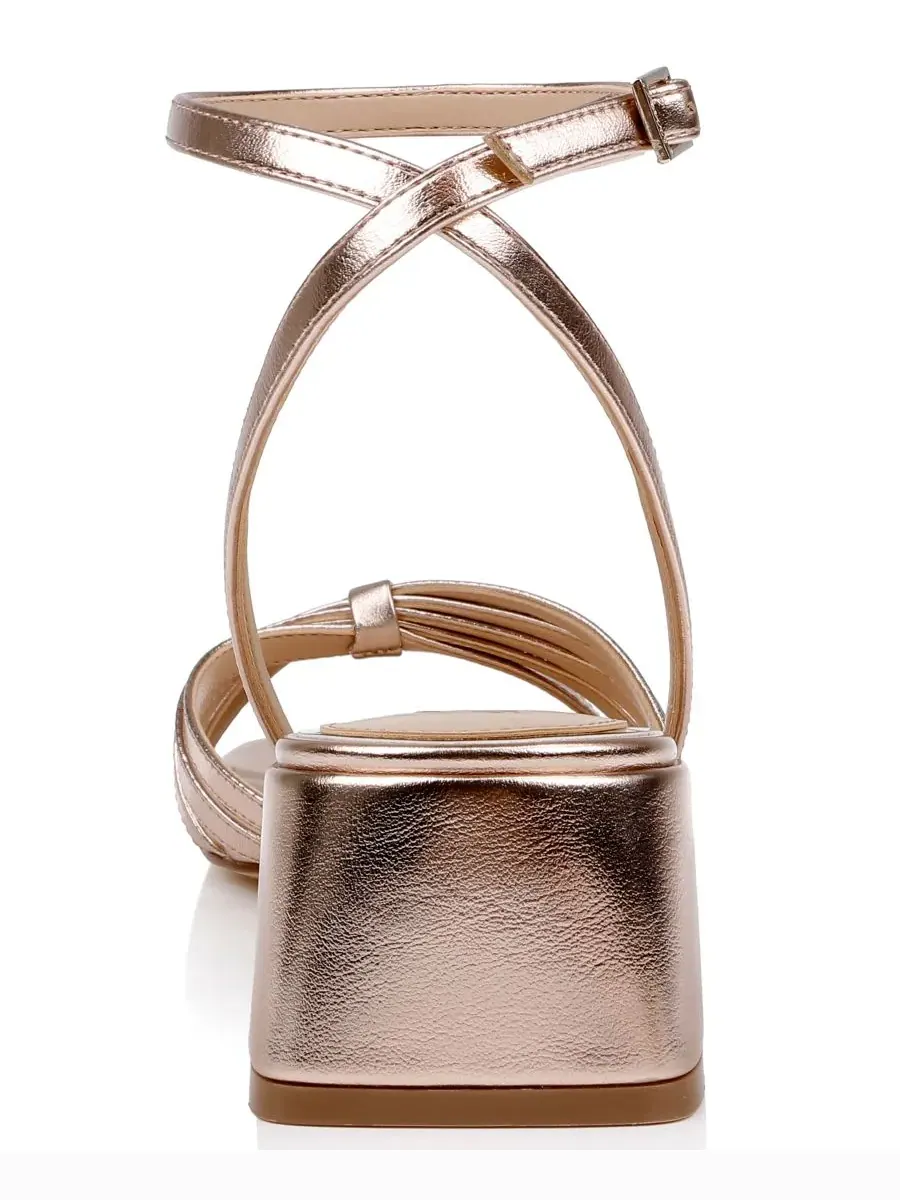 Женские сандалии Pasco с квадратным носком Jewel Badgley Mischka — изображение 3 из 5, розовый
