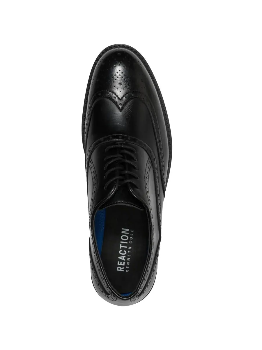 Мужские оксфорды с перфорацией на рукавах Kenneth Cole Reaction — изображение 4 из 5, черный