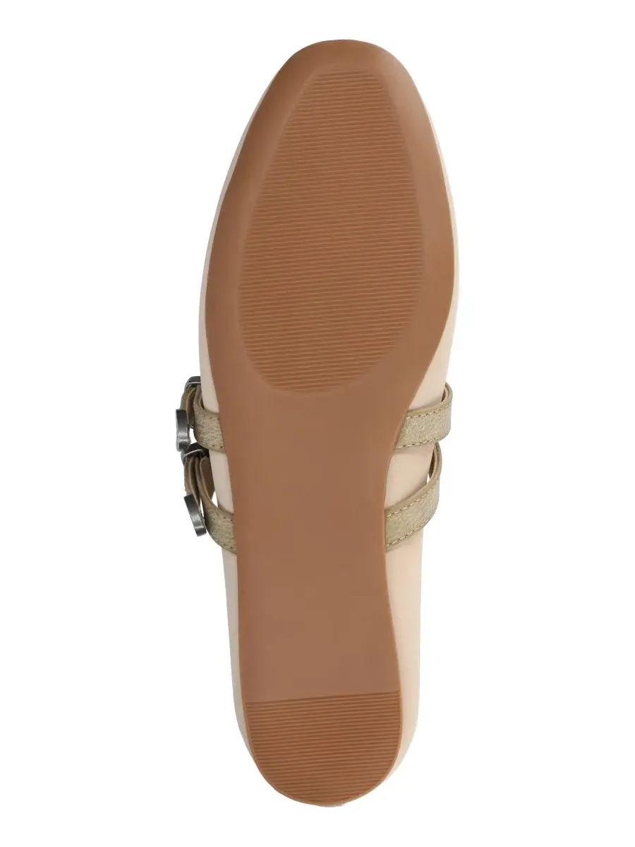 Женские балетки Florene Double Mary Jane Journee Collection — изображение 5 из 5, бежевый
