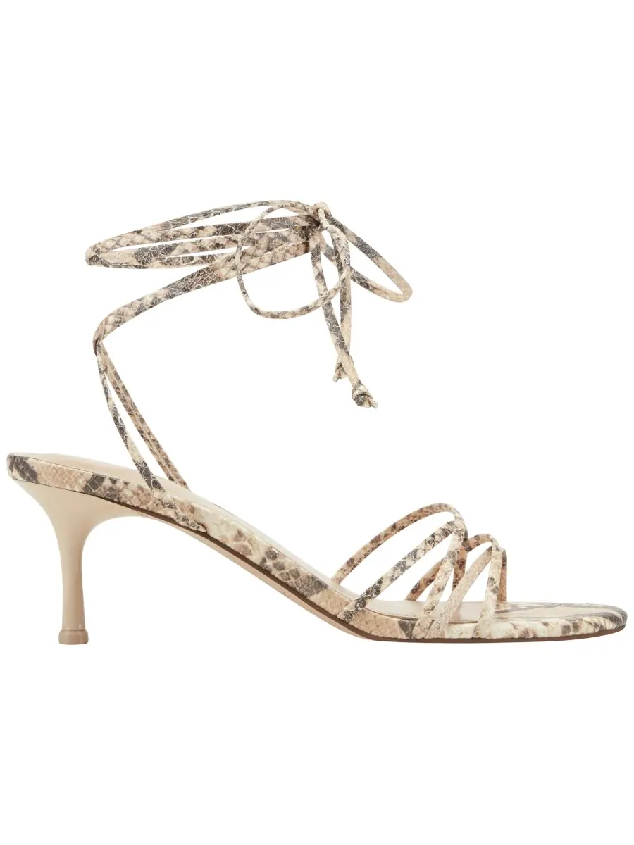 Женские сандалии Gineva на шнуровке Marc Fisher LTD, Light Snake Leather — изображение 2 из 5