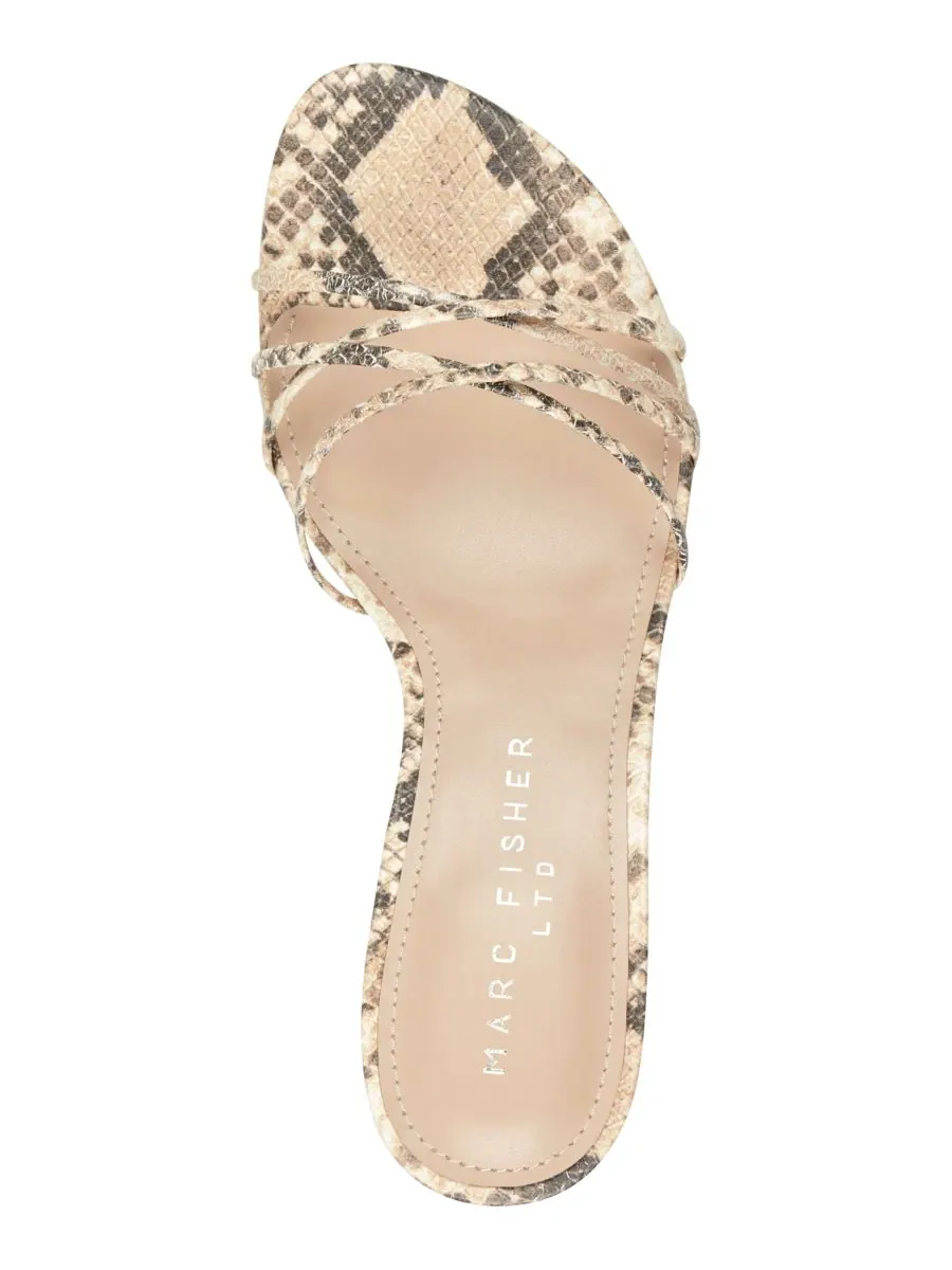 Женские сандалии Gineva на шнуровке Marc Fisher LTD, Light Snake Leather — изображение 4 из 5