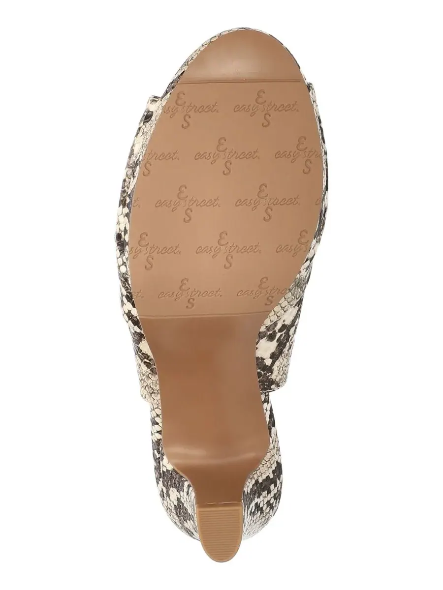 Сандалии Saturn Dress Sandals Easy Street — изображение 5 из 7, бежевый