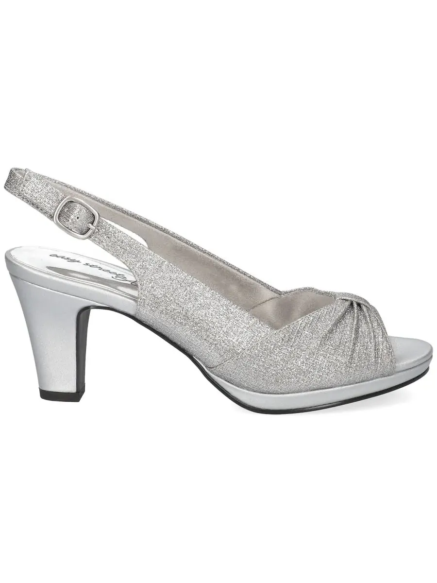 Сандалии Saturn Dress Sandals Easy Street — изображение 2 из 7, серебряный